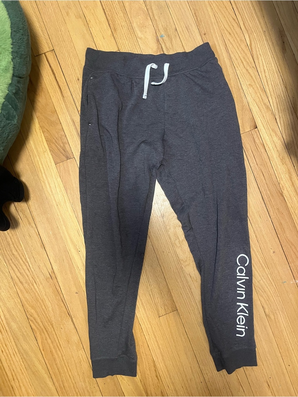 Calvin Klein Dark Gray Logo Jogger Pants